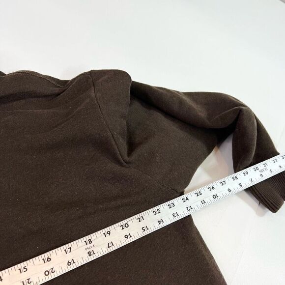 Vintage Old Navy Sweater Womens Large Brown Cotton Blend Long Sleeve Full Zip - Picture 3 of 9